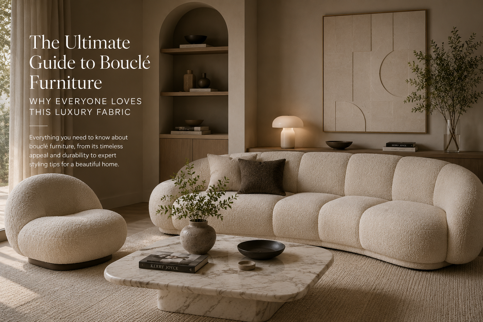 Modern modular Camaleonda-style sofa in a luxury living room with designer furniture, neutral tones and contemporary interior design by Numra Home.