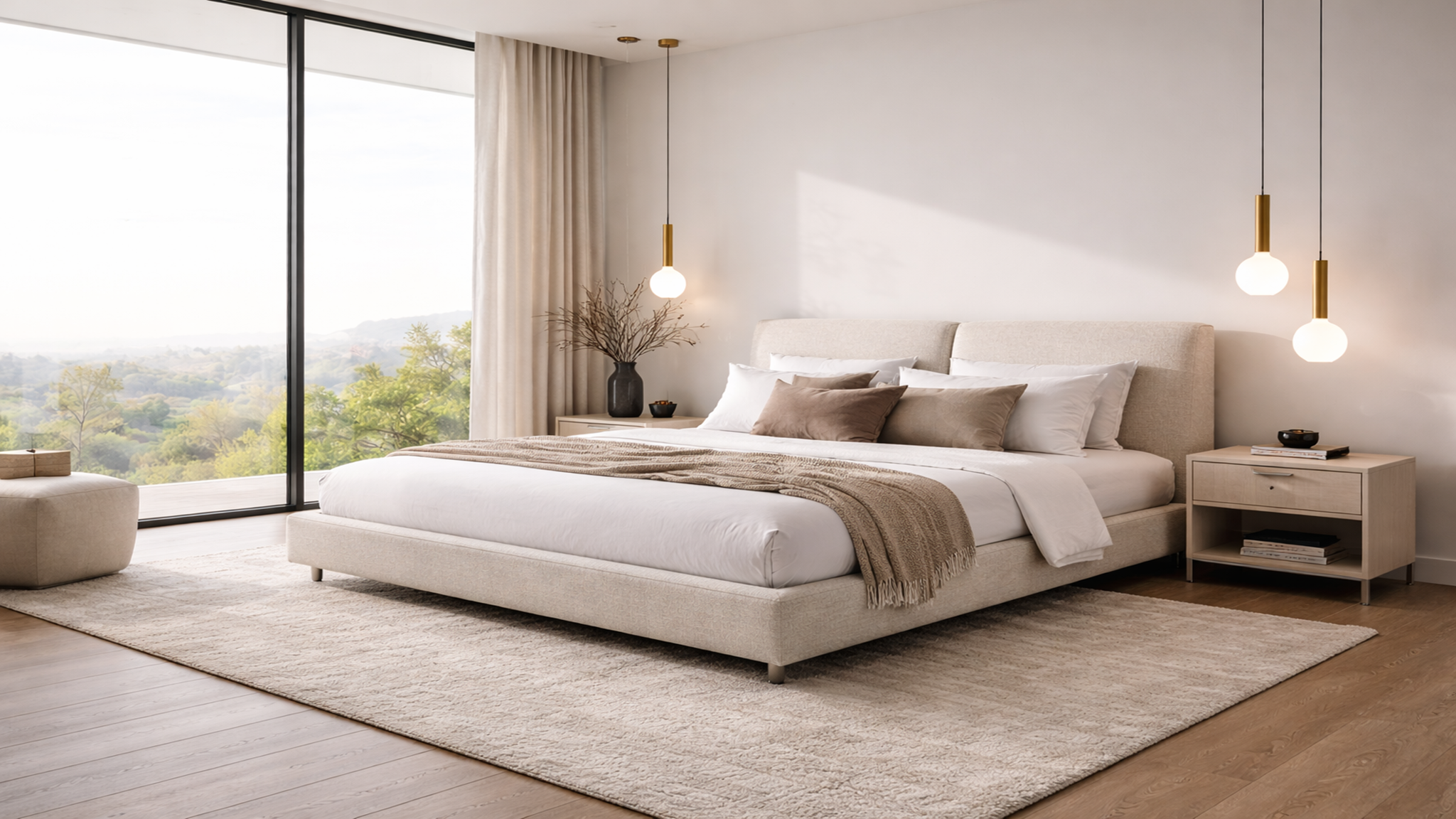 Paris Bed in Modern Minimalist Bedroom